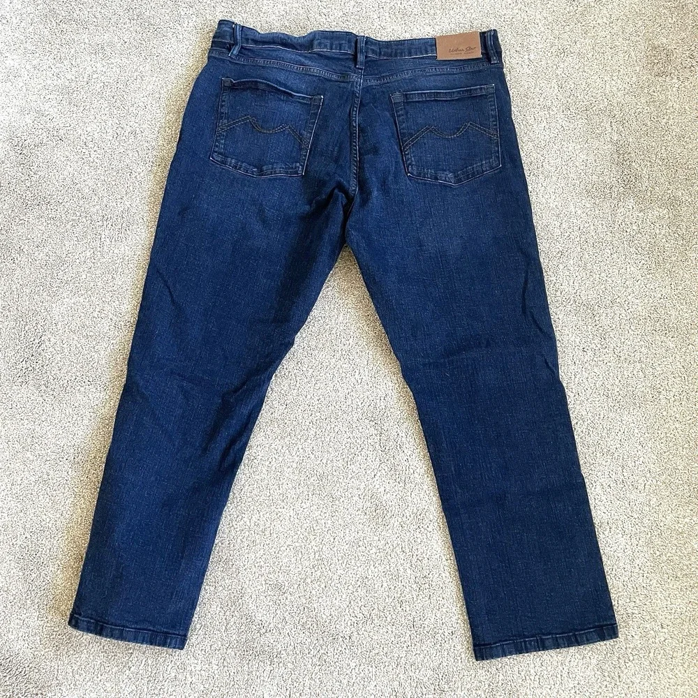 Urban Star Jeans Blue Mens 40x30 Straight Leg‎ Casual Denim Stretch Dark Rock
